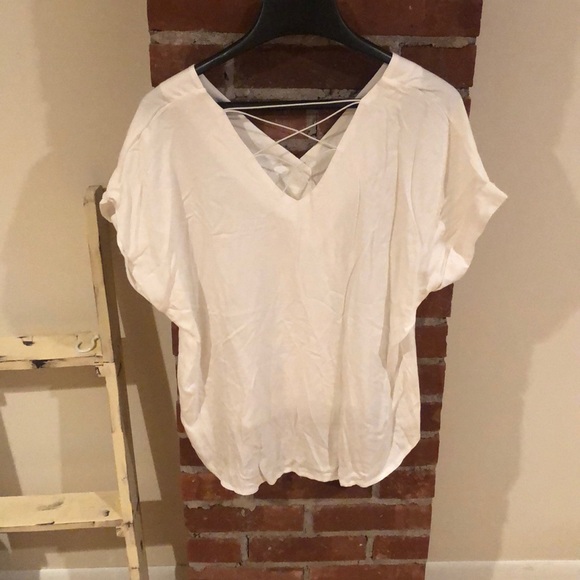Yi Shang white boutique Blouse size M short sleeve - Picture 2 of 8